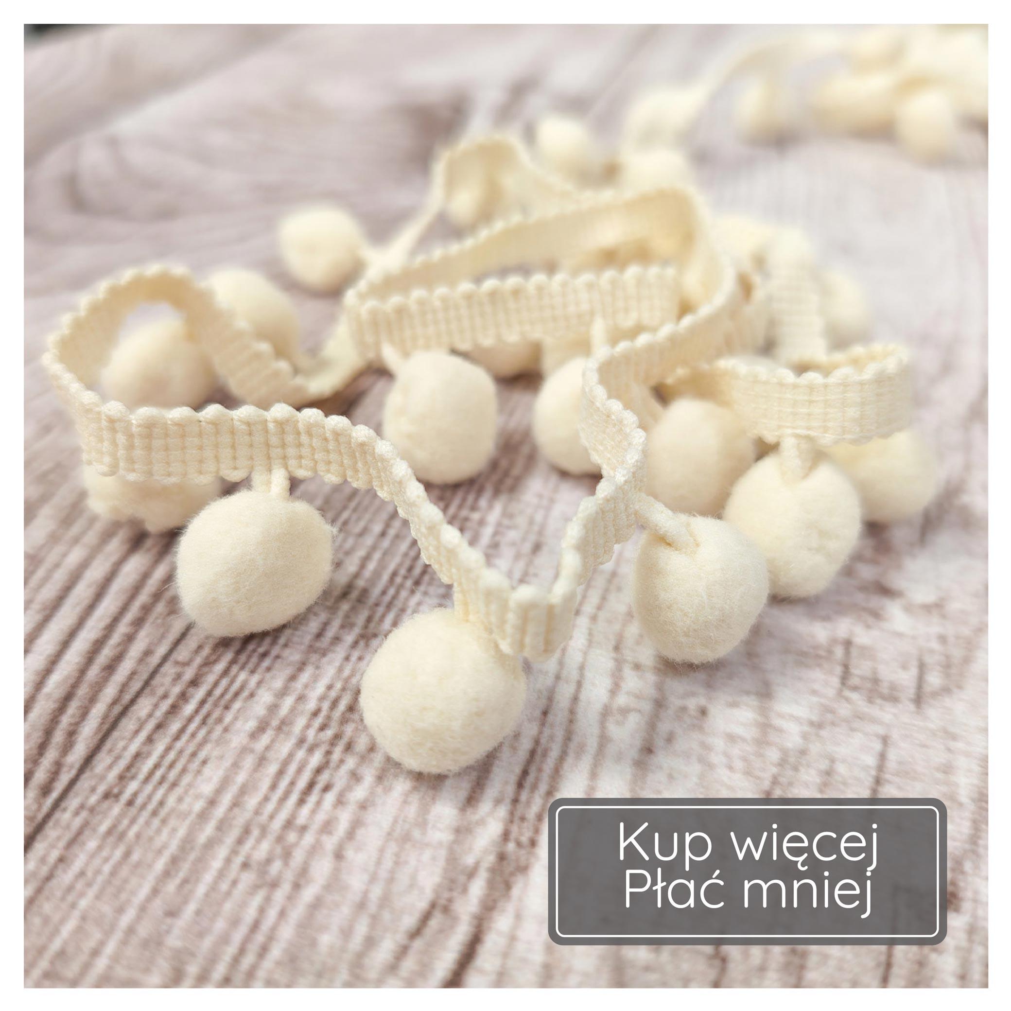 Taśma dekoracyjna z pomponami BL014 Beige