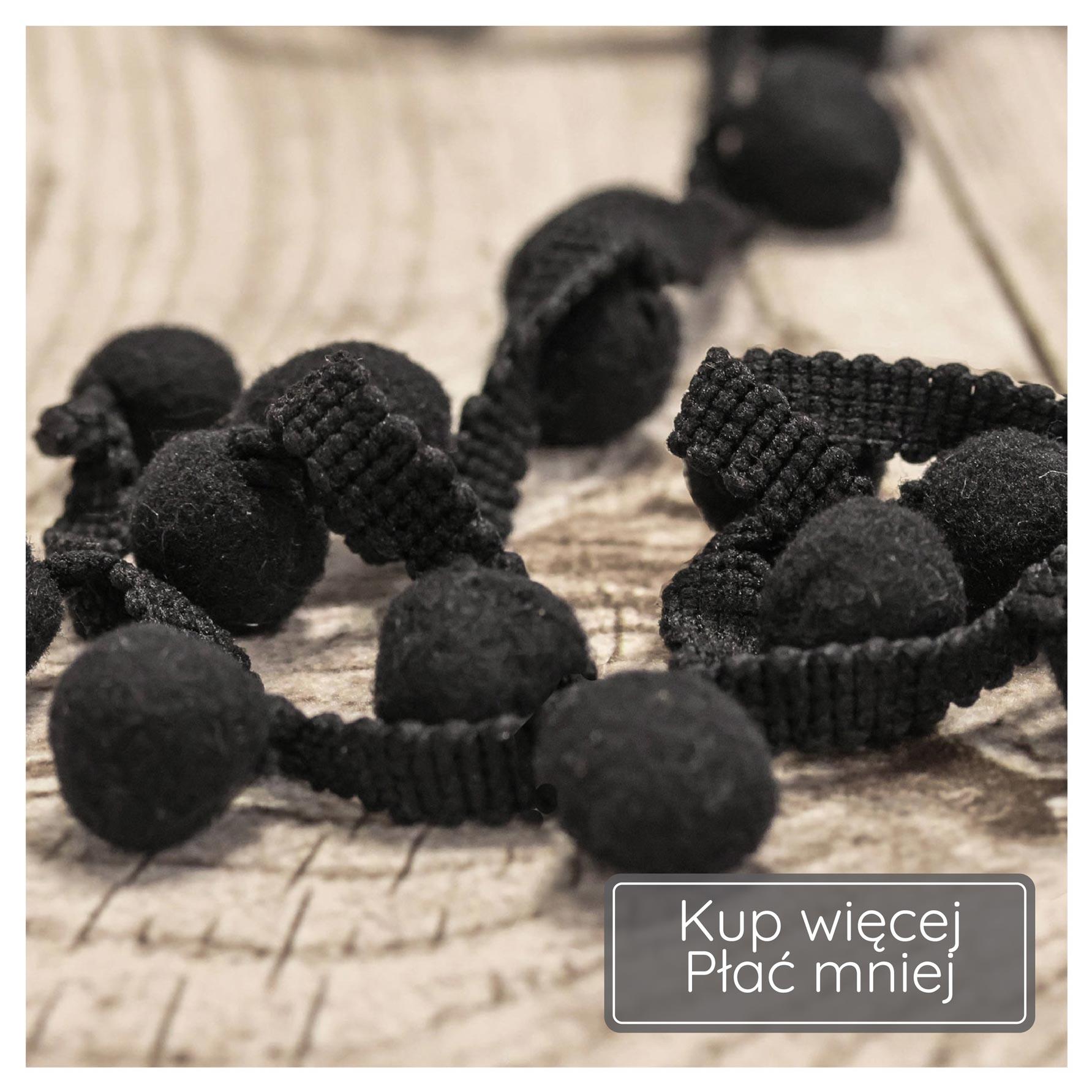 Taśma dekoracyjna z pomponami BL014 Black