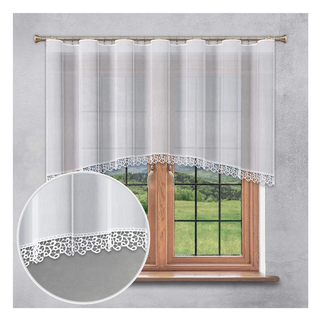 Firana gotowa z gipiurą (5 cm) – Łuk 100x300 cm G36
