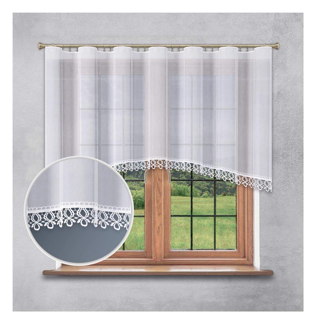 Firana gotowa z gipiurą (5 cm) – Łuk 100x300 cm G37